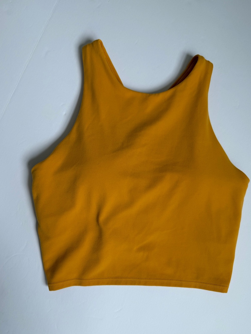 Mustard Crop Tank Top - Women size xs